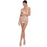 Passion - Woman Bs089 Bodystocking Blanco Talla Única de Passion Woman | Piumer