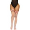 Leg Avenue - Liguero Alto De Cuero Vegano Talla Única - Rosa de Leg Avenue Accessories | Piumer