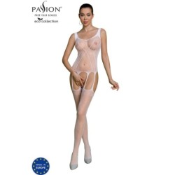 Passion - Eco Collection Bodystocking Eco Bs007 Blanco de Passion Woman Bodystockings | Piumer