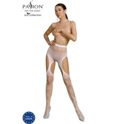 Passion - Eco Collection Bodystocking Eco S005 Blanco de Passion Woman Garter & Stock | Piumer