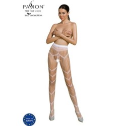 Passion - Eco Collection Bodystocking Eco S006 Blanco de Passion Woman Garter & Stock | Piumer