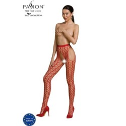 Passion - Eco Collection Bodystocking Eco S007 Rojo de Passion Woman Garter & Stock | Piumer
