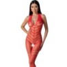 Passion - Bs100 Bodystocking Rojo Talla Única de Passion Woman Bodystockings | Piumer