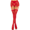 Leg Avenue - Medias Encaje & Liguero Rojo de Leg Avenue Hosiery | Piumer