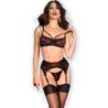 Chilirose - Cr 4693 Set Cuatro Piezas Rojo/Negro de Chilirose Sets - Talla S | Piumer