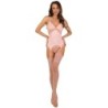 Livco Corsetti Fashion - Persinne Peach Set Corset + Panty + Medias de Livco Corsetti Sets - Talla S/M | Piumer