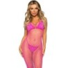 Leg Avenue - Vestido De Rejilla Largo Fucsia Talla Única de Leg Avenue Dresses | Piumer
