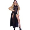Chilirose - Cr 4685 Vestido Largo Con Capucha Negro de Chilirose Dresses - Talla M | Piumer