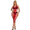 Subblime - 952327 Vestido De Rejilla Largo Rojo Talla Única de Subblime Dresses | Piumer