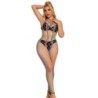 Subblime - 952358 Bodystocking De Rejilla Cuello Halter Arcoiris Xs de Subblime Bodystockings - Talla M | Piumer