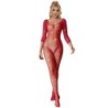 Subblime - 952419 Bodystocking De Rejilla Con Diamantes Manga Larga Rojo Xs de Subblime Bodystockings - Talla M | Piumer