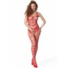Passion - Bs 102 Bodystocking Rojo Talla Única de Passion Woman Bodystockings | Piumer