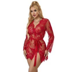 Subblime - 953782 Camisón De Encaje + Tanga Rojo de Subblime Sets - Talla L/XL | Piumer