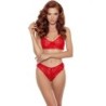 Passion - Denelia Set Tanga + Top Rojo de Passion Woman Sets - Talla L/XL | Piumer