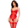 Chilirose - Cr 4845 Corset Y Medias Rojo de Chilirose Sets - Talla S | Piumer