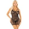 Leg Avenue - Mini Vestido Con Encaje De Corazones Negro de Leg Avenue Dresses | Piumer