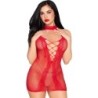 Leg Avenue - 81675 Mini Vestido Halter Rojo - Talla Única de Leg Avenue Dresses | Piumer