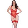 Chilirose - Cr 4881 Body Crotchless Rojo de Chilirose Bodies - Talla XL | Piumer