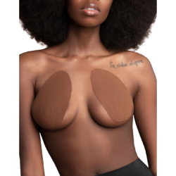 Bye-Bra - Realzador Pechos + 3 Pares De Satén Marrón Copa A/C de Bye Bra - Pull Ups | Piumer