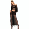 Chilirose - Cr 4666 Top & Falda Negro de Chilirose Sets - Talla S/M | Piumer
