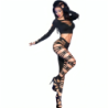 Chilirose - Cr 3654 Top & Leggins Negro de Chilirose Sets - Talla S/M | Piumer