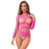 Subblime - 952204 Set De Rejilla 2 Piezas De Manga Larga Rosa Talla Única de Subblime Sets | Piumer
