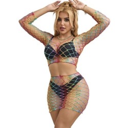Subblime - 952440 Set De Rejilla 2 Piezas Manga Larga Arcoiris Talla Única de Subblime Sets | Piumer