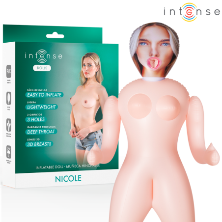 Nicole Muñeca Hinchable Con Tres Orificios de Intense Dolls | Piumer