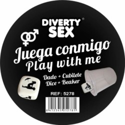 Dado Duro Blanco Posturas Hetero Con Cubilete de Diablo Picante | Piumer