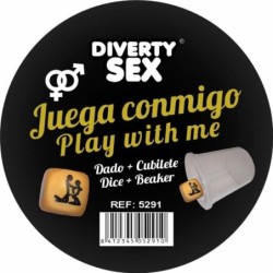 Dado Duro Dorado Posturas Hetero Con Cubilete de Diablo Picante | Piumer
