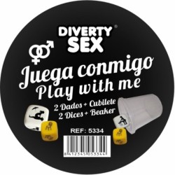 Dados Lugar + Posturas Hetero Con Cubilete de Diablo Picante | Piumer