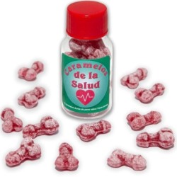 12 Caramelos De La Salud Forma Pene Fresa/Cereza de Diablo Picante | Piumer
