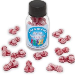 12 Caramelos De La Juventud Forma Pene Fresa/Cereza de Diablo Picante | Piumer