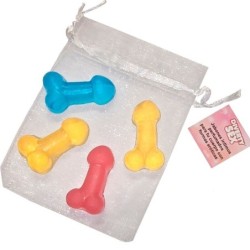 4 Mini Jabones Perfumados Forma Pene de Diablo Picante | Piumer