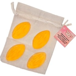 4 Mini Jabones Forma Vagina Amarillo de Diablo Picante | Piumer