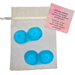 2 Jabones Perfumados Forma Pechos Azul de Diablo Picante | Piumer