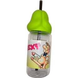 Biberón Forma Pene 360 Ml Verde de Diablo Picante | Piumer