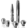 Set Limpieza Vaginal/Anal 5Pcs de Metal Hard | Piumer