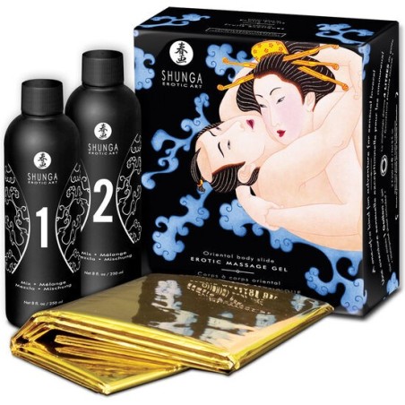 Shunga - Gel De Masaje Erótico Cuerpo A Cuerpo Oriental Frutas Exóticas de Shunga Kits | Piumer