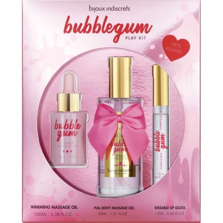 Bijoux - Indiscrets Bubblegum Play Kit Con Aceite Gel & Brillo De Labios de Bijoux Love Cosmetiques | Piumer