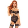 Leg Avenue - Set Dos Piezas Top & Teddy S/M de Leg Avenue Sets | Piumer