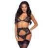 Leg Avenue - Set De Tres Piezas Con Brillantes M de Leg Avenue Sets | Piumer