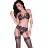 Chilirose - Cr 4299 Set Cuatro Piezas Negro L/Xl de Chilirose Sets | Piumer