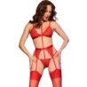 Chilirose - Cr 4713 Set Cuatro Piezas Rojo M de Chilirose Sets | Piumer