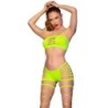 Chilirose - Cr 4866 Set Top Y Short Verde Neón S/M de Chilirose Sets | Piumer