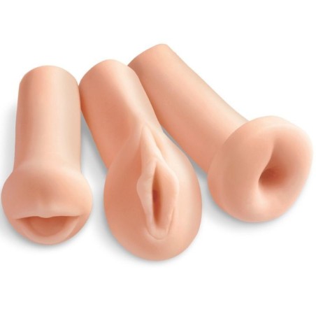 All 3 Holes Kit 3 Masturbadores de Extreme Toyz | Piumer