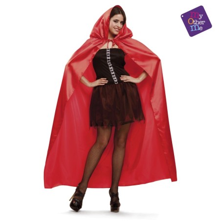 Capa de satén rojo