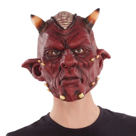 Full devil latex mask one size
