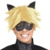Peluca cat noir adulto con antifaz one s