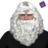 Peluca papá noel con barba y cejas